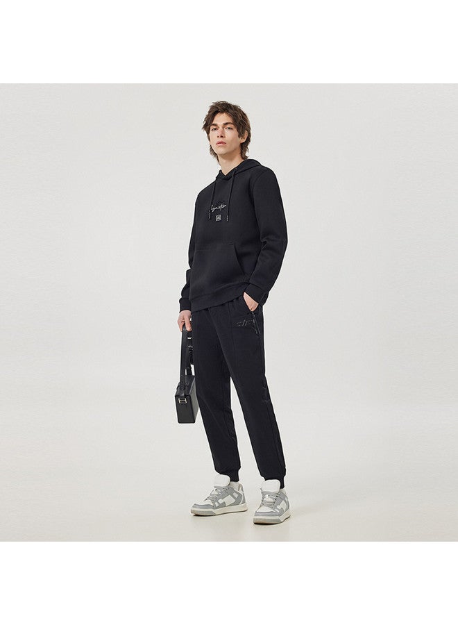 Cabbeen Mall Same Style] Men's Hooded Sweatshirt Spring And Autumn City Embroidery Print Teenagers Top Long Sleeve Trendy Casual - Image 5