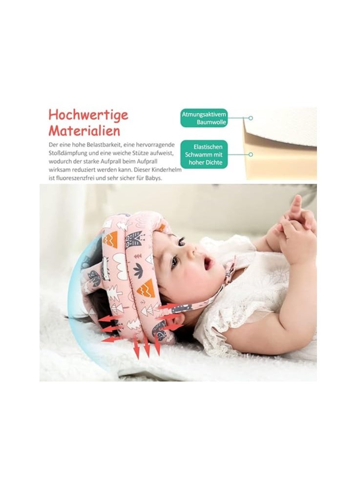 Generic - Baby Helmet from 6 Months, Breathable Baby Head Protection Helmet, 360° Anti-Collision Baby Helmet, Adjustable Head Protection Hat, Baby Helmet for Toddlers, Learning, Running and Crawling - Image 1