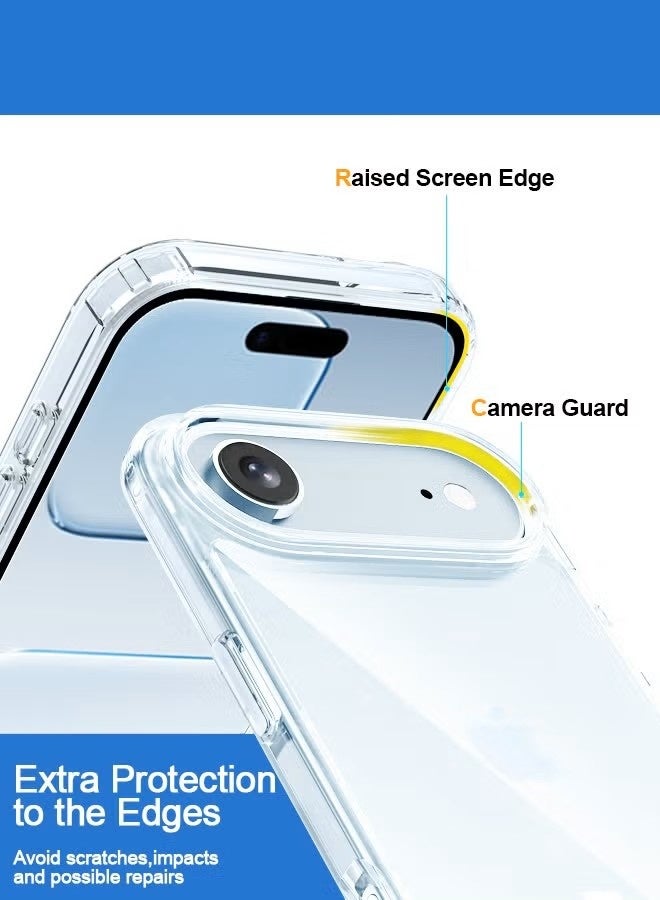 general T Tersely Crystal Clear Case for iPhone 17 Air – Military-Grade Drop Protection, Non-Yellowing Slim Hybrid Cover - Image 3