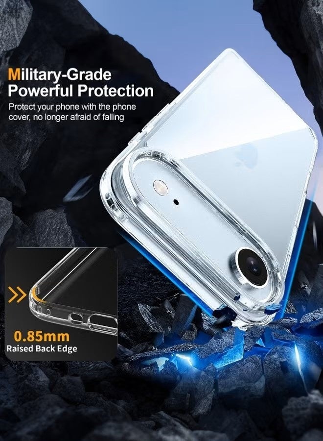 general T Tersely Crystal Clear Case for iPhone 17 Air – Military-Grade Drop Protection, Non-Yellowing Slim Hybrid Cover - Image 4