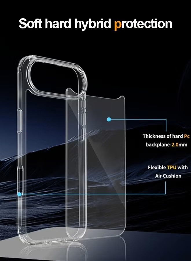 general T Tersely Crystal Clear Case for iPhone 17 Air – Military-Grade Drop Protection, Non-Yellowing Slim Hybrid Cover - Image 2