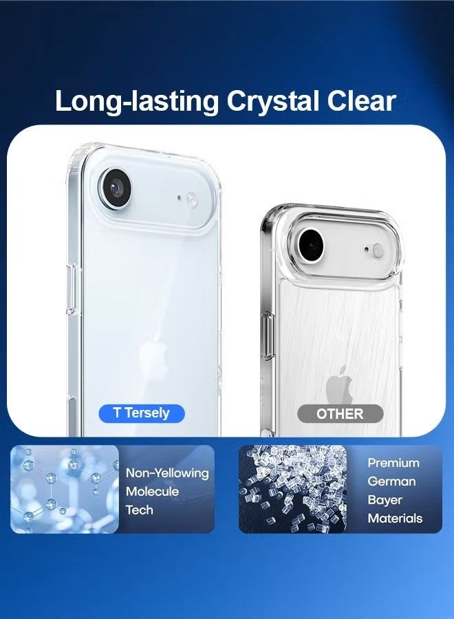 general T Tersely Crystal Clear Case for iPhone 17 Air – Military-Grade Drop Protection, Non-Yellowing Slim Hybrid Cover - Image 5