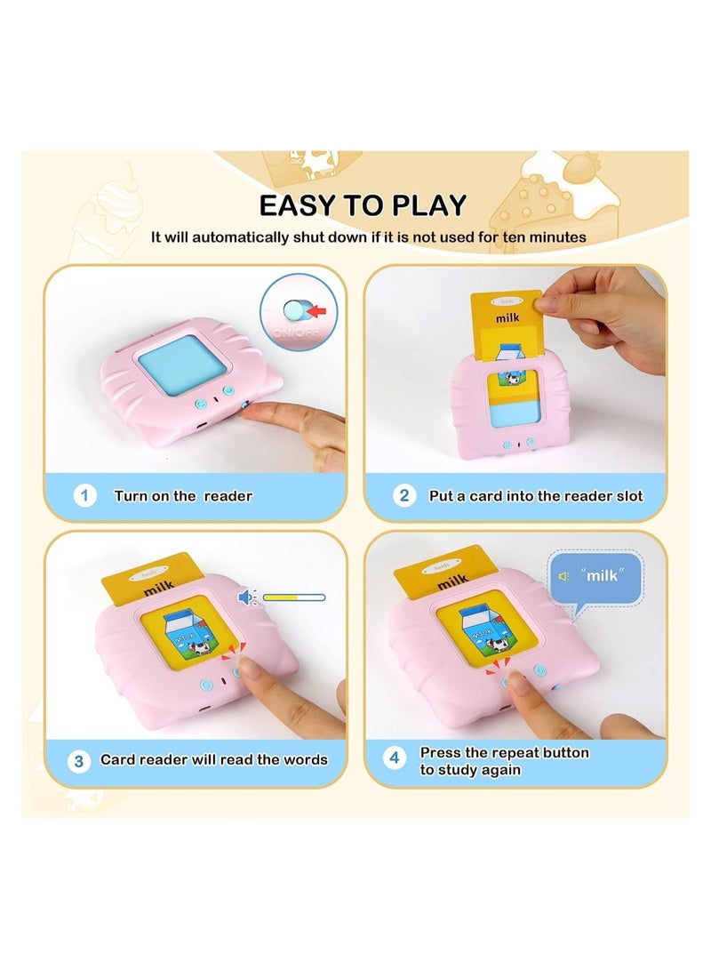 ELTRAZONE Flash Cards Learning Toys Electronic Educational Toddlers Talking Audible Flash Cards for 1 2 3 4 5 6 Years Old Boys Girls Listen and Learn, - Image 5