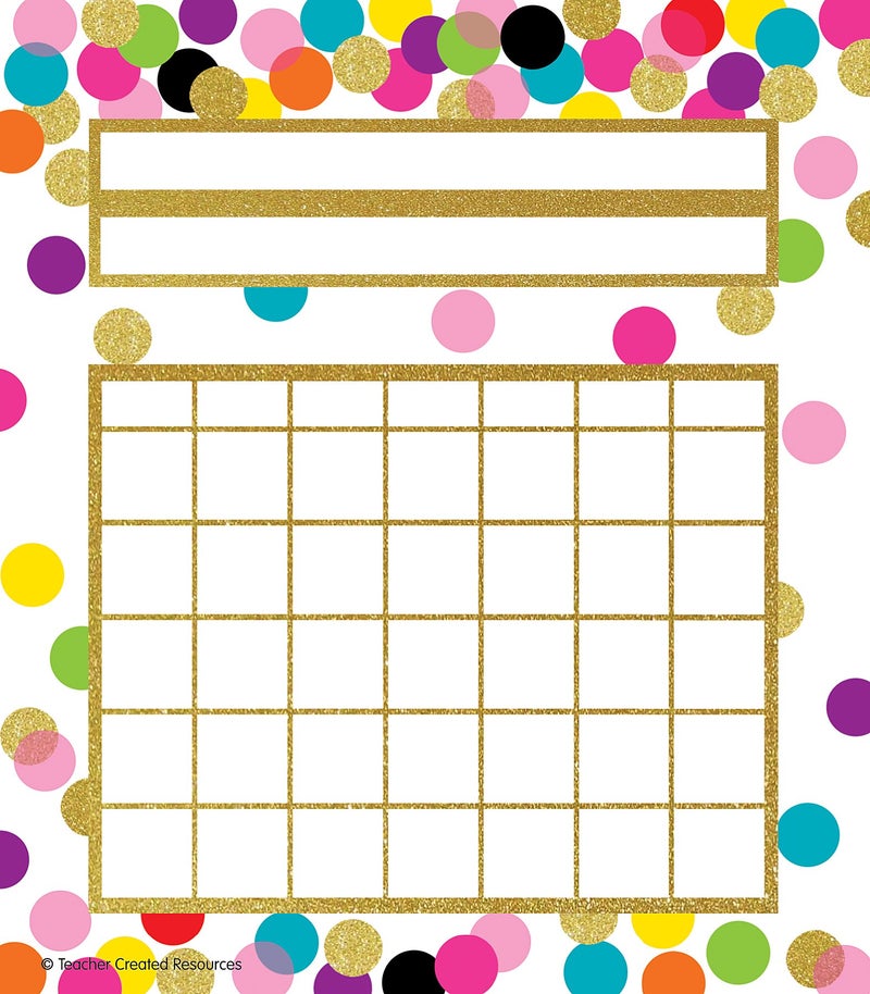Teacher Created resources Confetti Incentive Charts (TCR5887) - Image 1