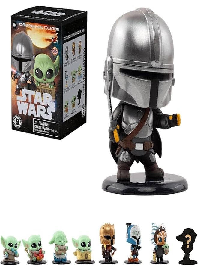 يومي سلسلة YuMe Star Wars Cosbi Bobble Head 3 | مجسمات مصغرة قابلة للتجميع من الماندالوريان وغروغو | اجمع جميع الشخصيات التسع (8 شخصيات بالإضافة إلى شخصية نادرة واحدة) | منتج رسمي | علبة فردية - Image 1