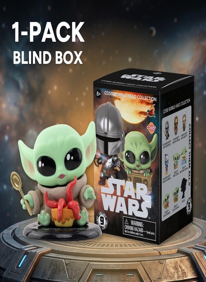 يومي سلسلة YuMe Star Wars Cosbi Bobble Head 3 | مجسمات مصغرة قابلة للتجميع من الماندالوريان وغروغو | اجمع جميع الشخصيات التسع (8 شخصيات بالإضافة إلى شخصية نادرة واحدة) | منتج رسمي | علبة فردية - Image 2