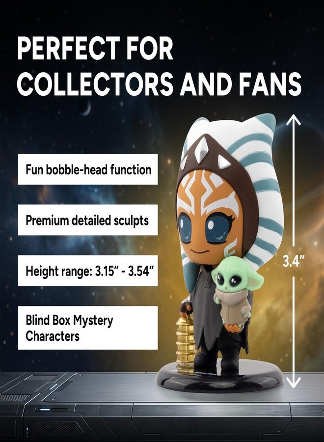 يومي سلسلة YuMe Star Wars Cosbi Bobble Head 3 | مجسمات مصغرة قابلة للتجميع من الماندالوريان وغروغو | اجمع جميع الشخصيات التسع (8 شخصيات بالإضافة إلى شخصية نادرة واحدة) | منتج رسمي | علبة فردية - Image 3