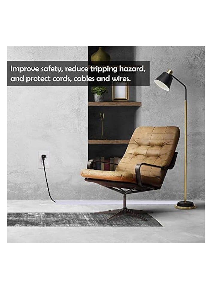 erorex Floor Cord Cover, Overfloor Cord Protector, Cable Floor Covers for Cords, Silicone Cord Protector, Ideal Extension Cord Cover to Protect Wires On Floor, Self-Adhesive Power Cable Protector (39Inch) - Image 3