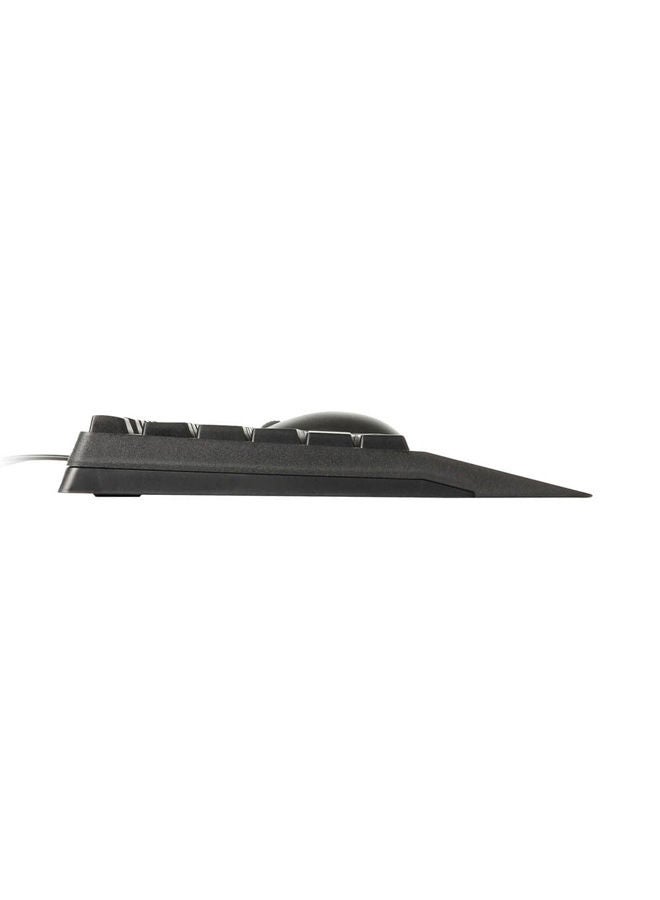 Rapoo Wired Combo Keyboard And Mouse With Multimedia Keys Black - Image 2