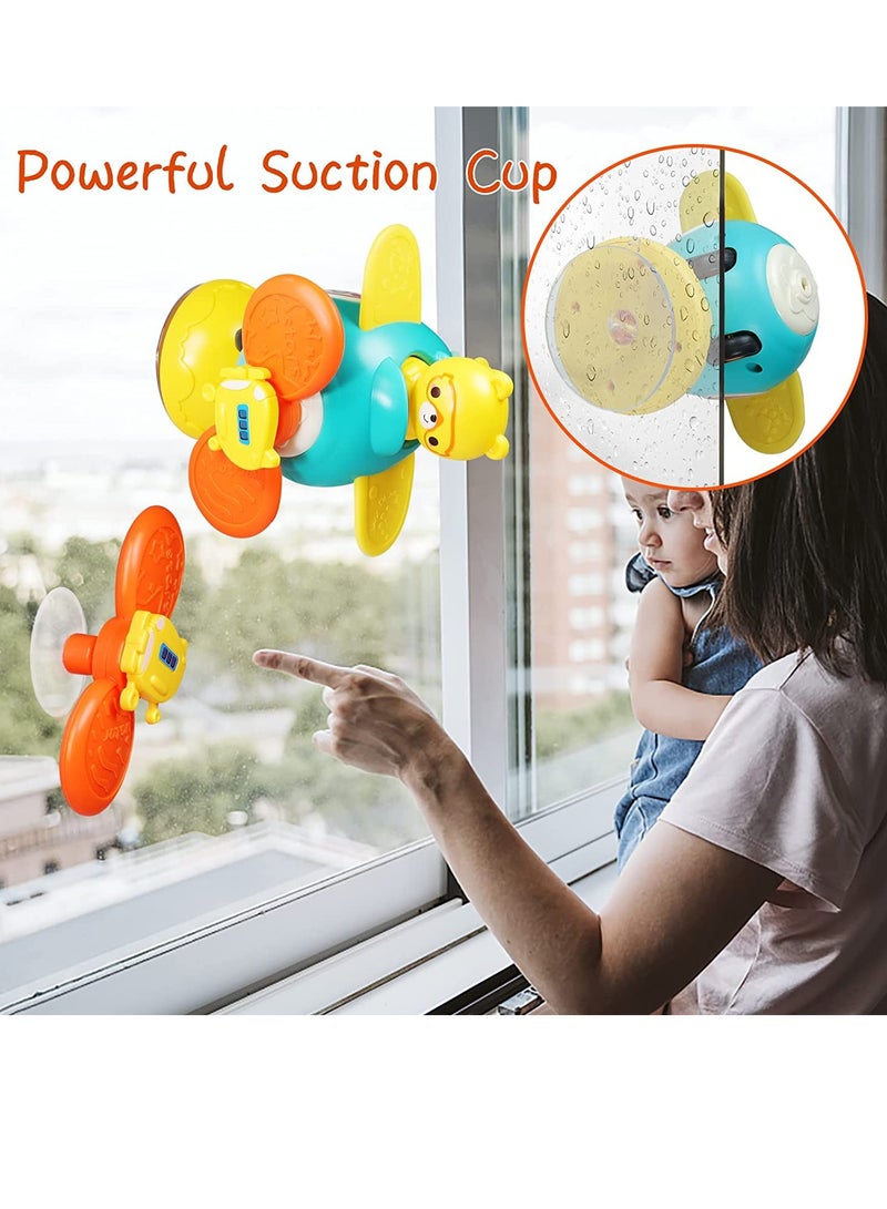 Excefore Baby Toys with Suction Cups for Infants Baby Montessori Sensory Toys Learning Car Spinner for High Chair Suction Cup Spinner Travel Toys Toddler Activities Toys Gifts - Image 4