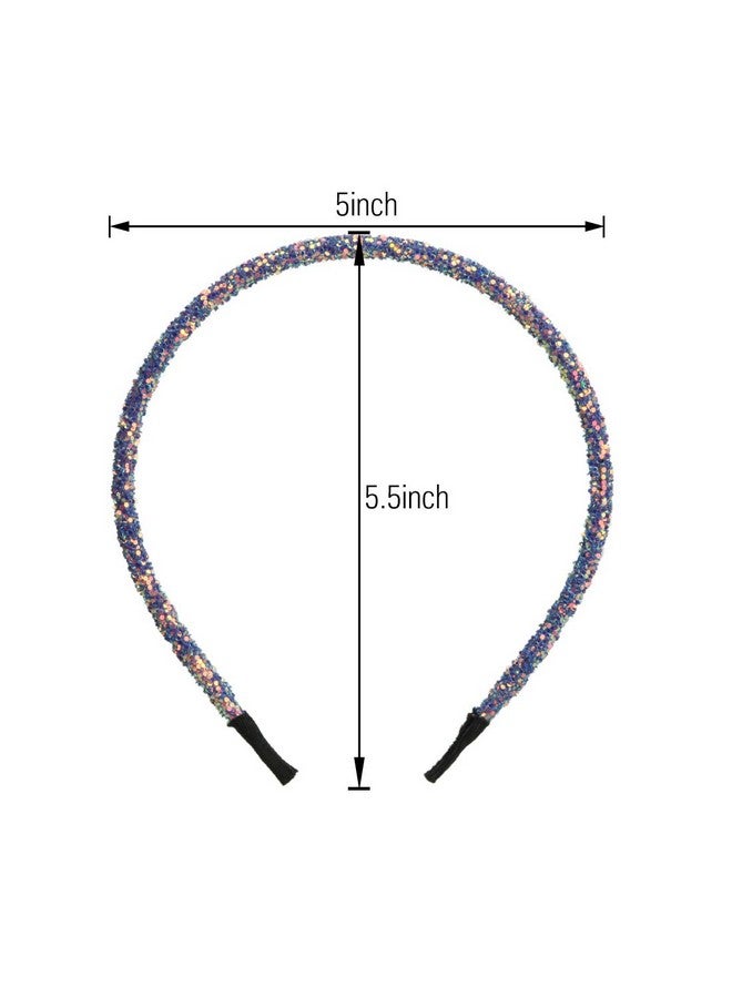 شيما 14 قطعة من عصابات الرأس اللامعة للفتيات النحيفة اللامعة من إكسسوارات الشعر النسائية - Image 4