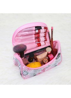 NFI essentials Floral Print Cosmetic Pouch Travel Make Up Organizer Makeup Bag for Women Toiletry Bag Travel Zipper Pouch Makeup Pouch for Purse  - Image 2