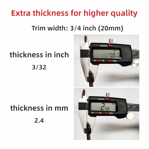 NANSH 16Ft Glossy Black Automotive Car Exterior and Interior Molding Trim Universal Bumper Window Door Body Side Decorative Strip Scratch-Proof (3/4 inch (20mm)) - Image 3
