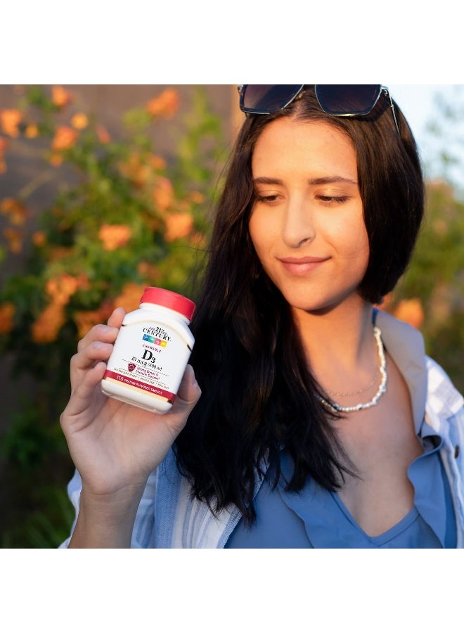 21st CENTURY 21st Century, Vitamin D3, Chewable, Orange, 100 mcg (400 IU), 110 Tablets  - Image 3