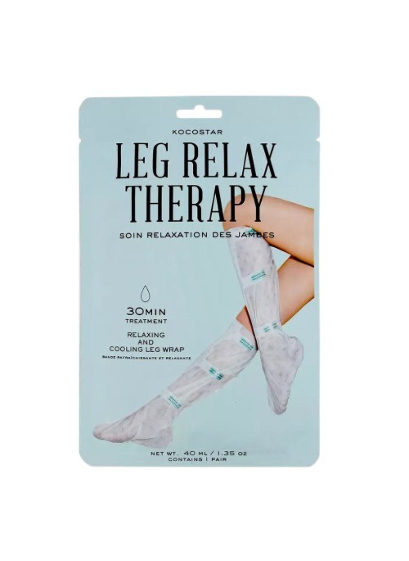 KOCOSTAR Korean Hydrating Leg Relax Therapy Wraps - 30 Minute Treatment -Korean Beauty Exfoliating Leg Relax Therapy - Moisturizing And Cooling Therapy - Paraben Free - Pack Of 1  - Image 1