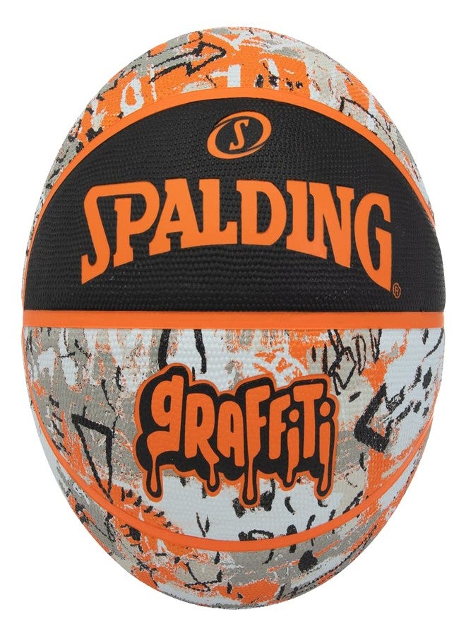 Spalding Graffiti Orange Outdoor Rubber Basketball Ball Official Full Size 7 - Image 2