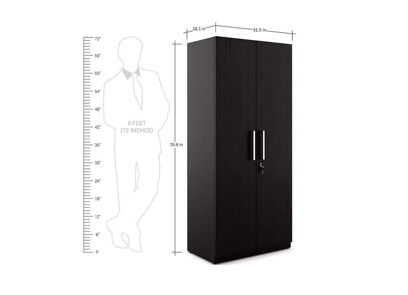 Homiez Decor Homiez Decor 2 Door in Wenge FinishWood  - Image 4