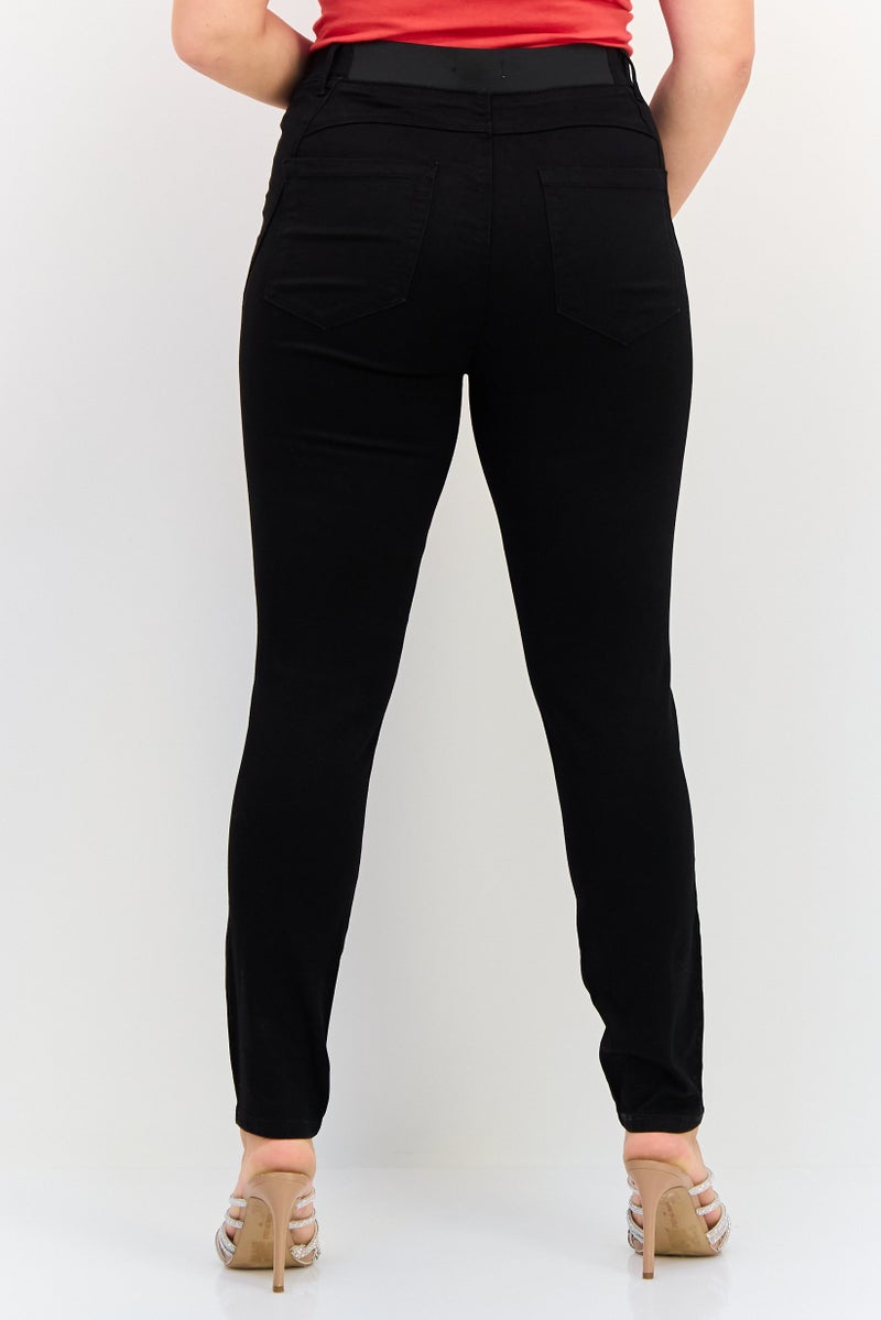 ONLY Jdy By Only Women Regular Fit Solid Stretchable Jeans, Black - Image 2