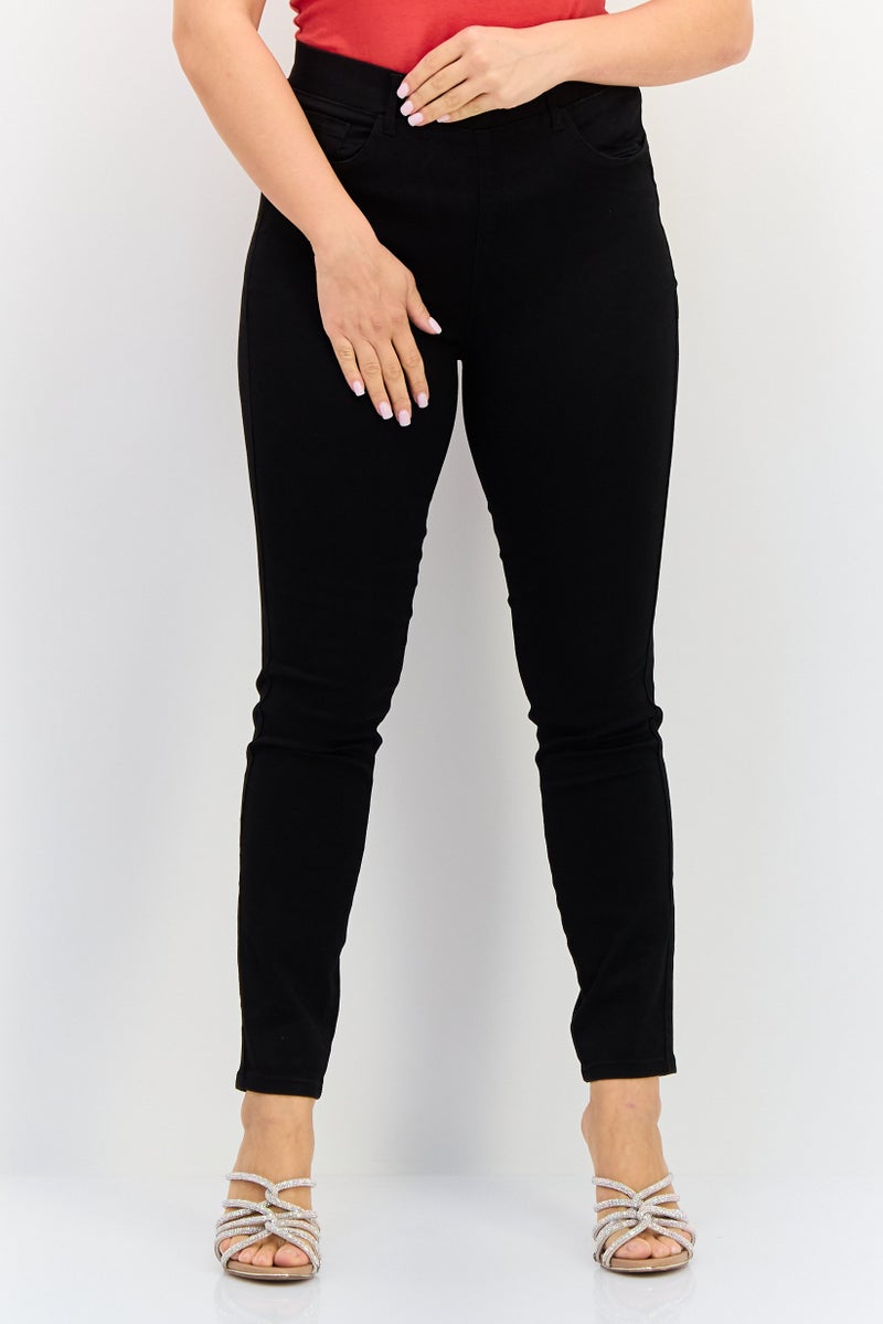 ONLY Jdy By Only Women Regular Fit Solid Stretchable Jeans, Black - Image 1