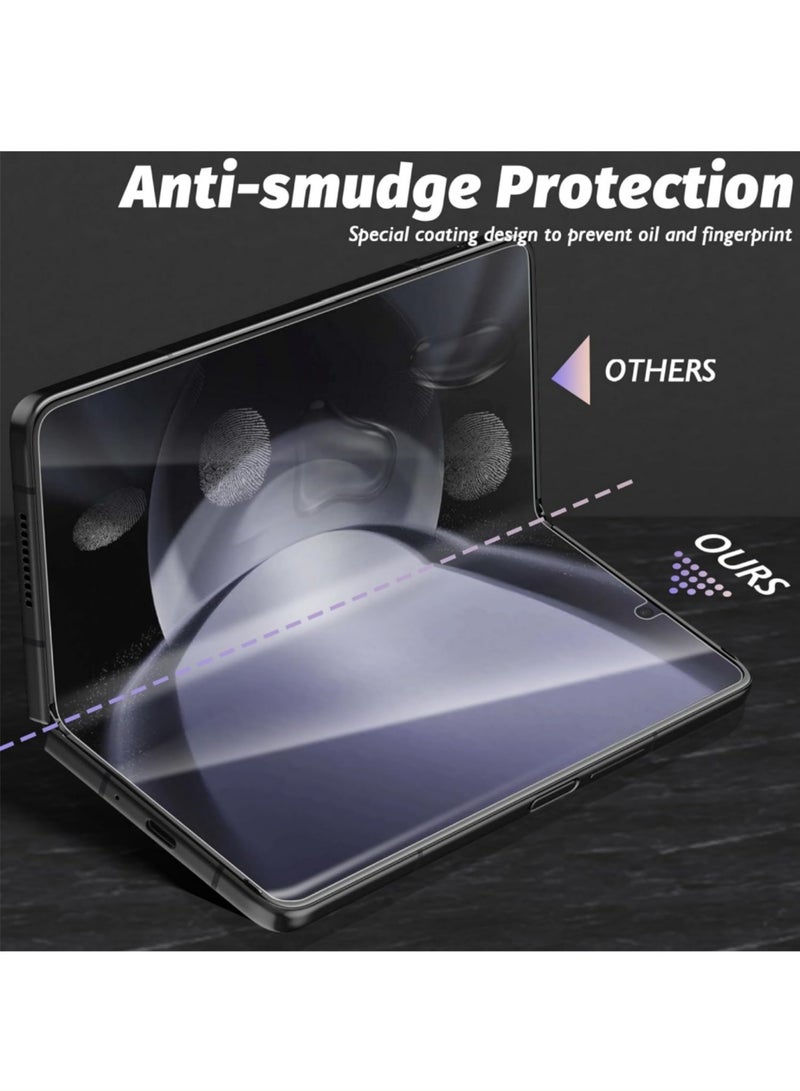 Aookay [10 in 1] Samsung Galaxy Z Fold 7 Screen Protector, TPU Flexible Film, 2 Inner + 2 Outer + 2 Hinge + 2 Back + 2 Lens Tempered Protective Films [HD Bubble Free] - Image 5