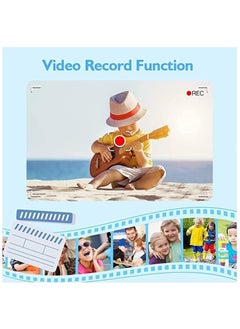 Filly Kids Toy Digital Camera, 1080P Dual Camera 2.0 Inches Screen 20MP HD Video Camcorder with 32 GB Memory Card and Card Reader Gifts for Child Boys Girls, Best Birthday Gift Games Toy (Blue)  - Image 3