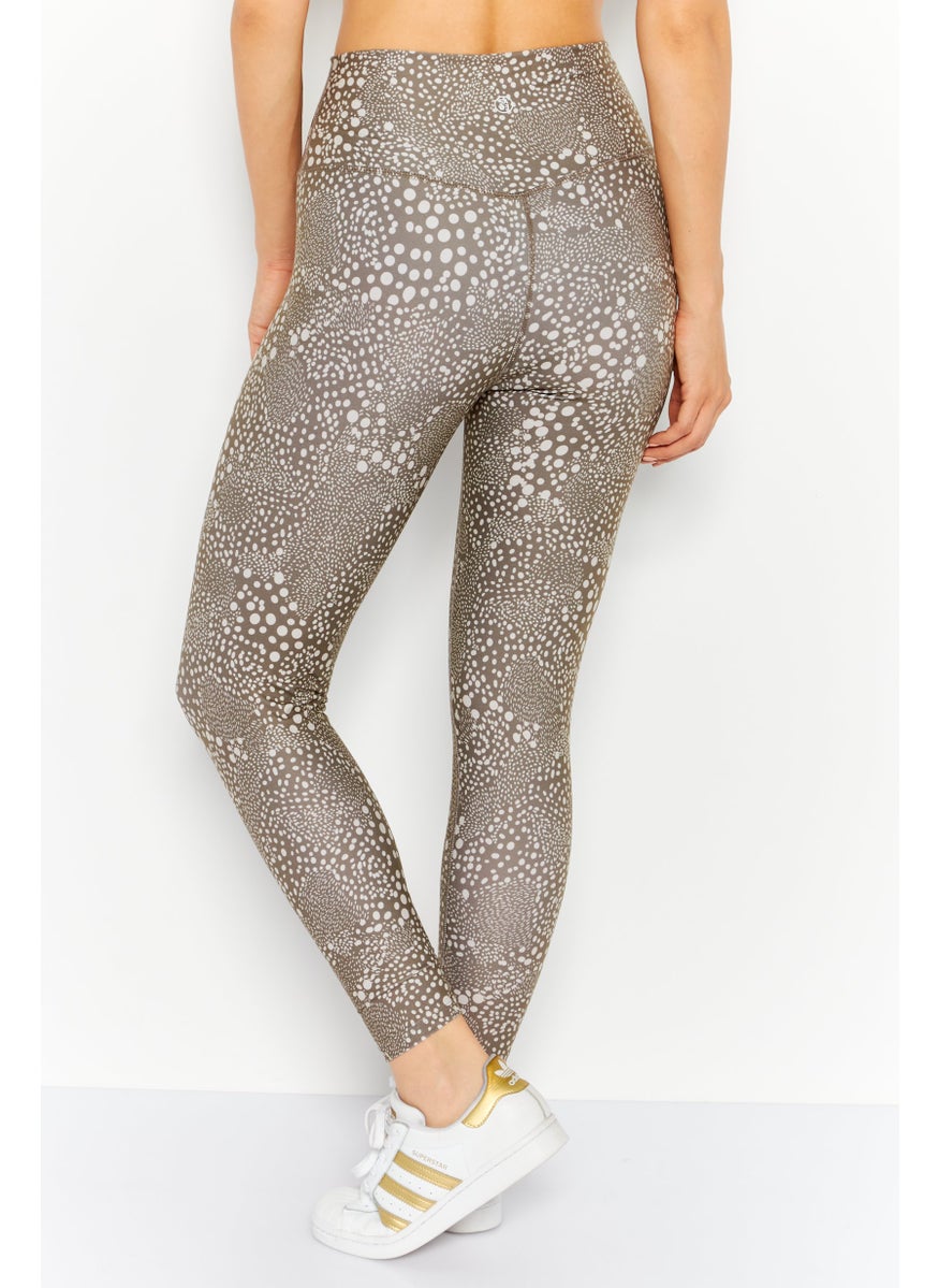 Sage Collective Women Sportswear Fit Training Leggings, Olive Combo  - Image 3
