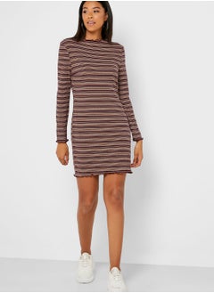 Cotton On Lettuce Edge Striped Dress  - Image 4