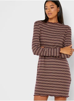 Cotton On Lettuce Edge Striped Dress  - Image 1