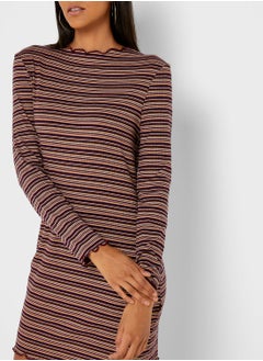 Cotton On Lettuce Edge Striped Dress  - Image 3