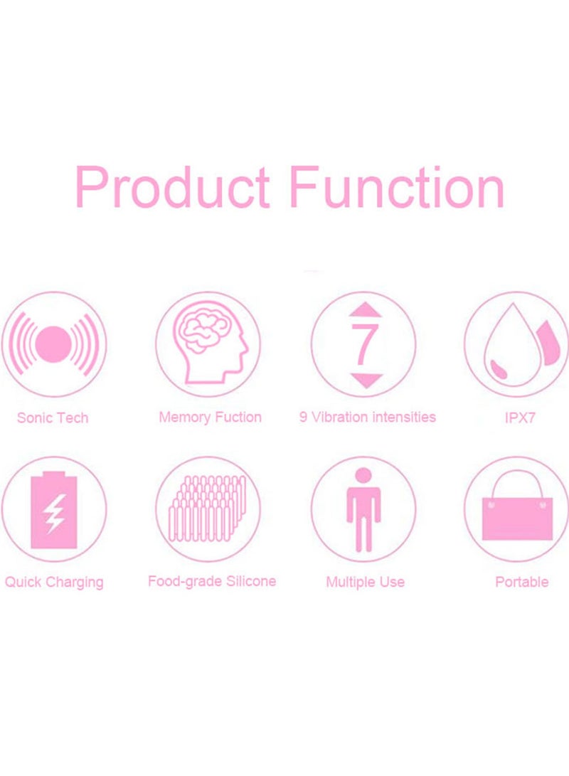 ARES uLuna-2 Silicone Facial Cleansing Brush | Sonic Tech Vibration | 500mAh battery | 7000 times/min | 3 zones to clean | 9 Vibration Intensitives | Water Proof IPX7 | Silicone skin-friendly - Image 4