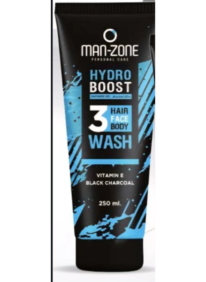MAN ZONE HYDRO BOOST 3*1 SHOWER GEL 250ML