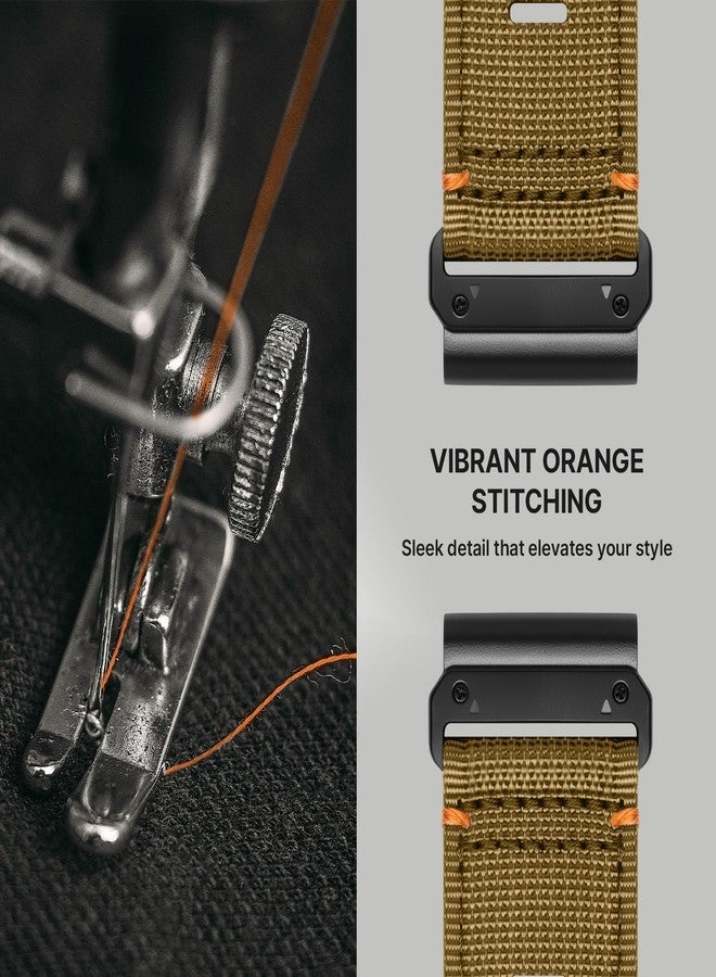 Bandletic سوار Bandletic متوافق مع ساعة Garmin Fenix 8، مقاس 51 مم - حزام نايلون متين سريع التركيب مقاس 26 مم، مناسب لساعات Fenix 7X و6X Pro و5X Plus و3 و3 HR وInstinct 2X Solar 3 وEnduro وQuatix وTactix وEpix Pro 2 وD2 Bravo وD2 Delta PX - Image 4