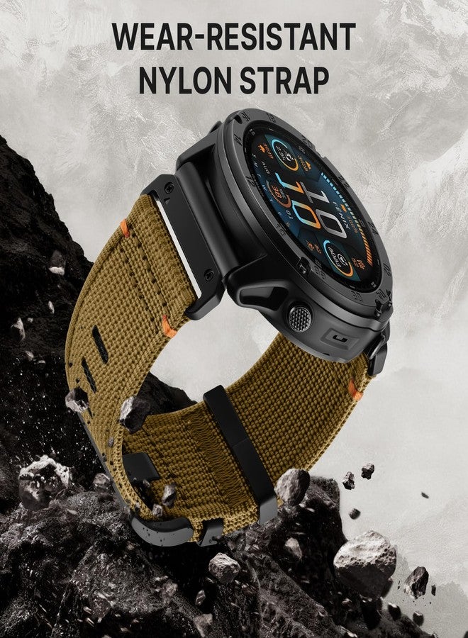 Bandletic سوار Bandletic متوافق مع ساعة Garmin Fenix 8، مقاس 51 مم - حزام نايلون متين سريع التركيب مقاس 26 مم، مناسب لساعات Fenix 7X و6X Pro و5X Plus و3 و3 HR وInstinct 2X Solar 3 وEnduro وQuatix وTactix وEpix Pro 2 وD2 Bravo وD2 Delta PX - Image 5