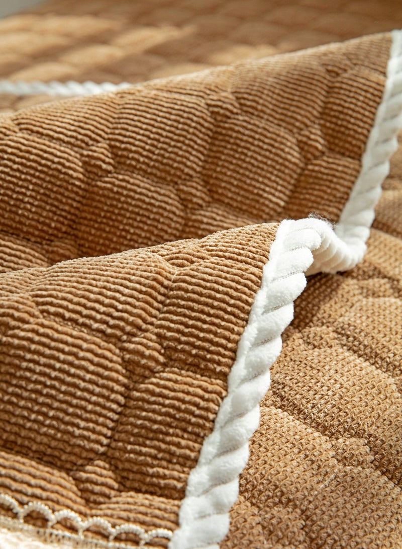 Sharpdo Sofa Slipcover Sofa Cover 4 Seater Four Seasons Corduroy Sofa Seat Cushion Thick Sofa Protector Anti-slip 110*240CM - Image 5