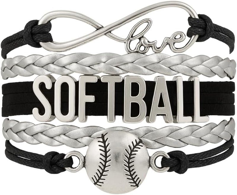 Infinity Collection Infinity Charm Bracelet - Adjustable Softball Jewelry for Players, Teams and Coaches Gifts - Image 1