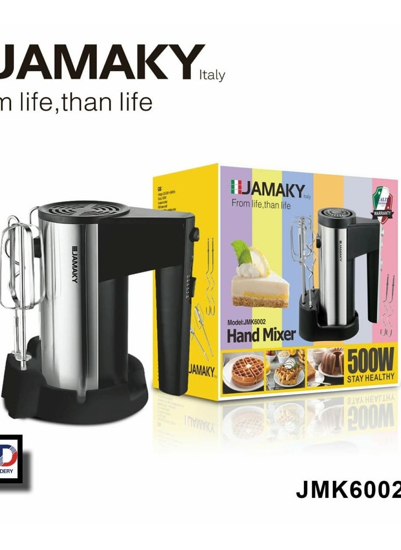 JAMAKY Italy Jamaican stainless steel egg beater with speed stand, 500 watts {JMK-6002} 