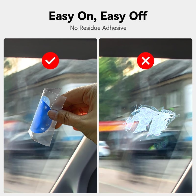 REDTIGER Round Double Sided Adhesive Pads and Electrostatic Stickers, Suitable for Dash Cam Suction Cup Mount, Improved Safety and Stability on Windshield Mount Space saving design picks - Image 4