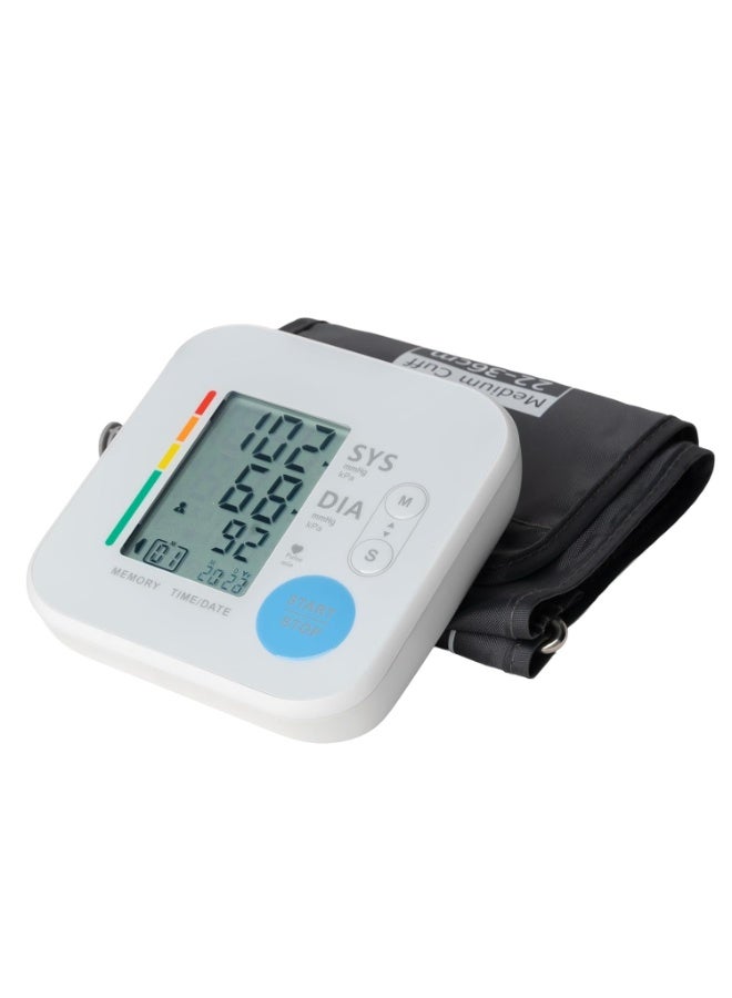 AGARO Automatic Portable Digital Blood Pressure Monitor for Home Use with Large LCD Display, Upper Arm Cuff, Accurate BP & Pulse Rate Monitoring, Memory Storage, Easy Key touch Operation - Image 1