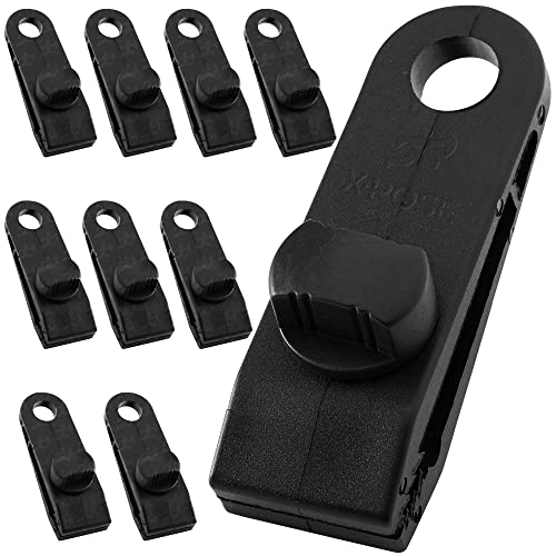 Xpose Safety 10 Pack Heavy Duty Reusable Tarp Clips - Use with Canopy Tent, Awning, Camping, Boat Cover, Car Cover, Swimming Pool or Sun Shade - by Xpose Safety - Image 2