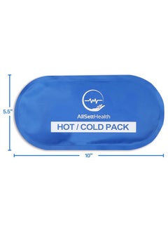 AllSett Health Reusable Hot and Cold Gel Ice Packs for Injuries | Cold Compress, Gel Ice Packs, 10.5 in Long x 5 in Wide | 4 Pack Blue  - Image 5