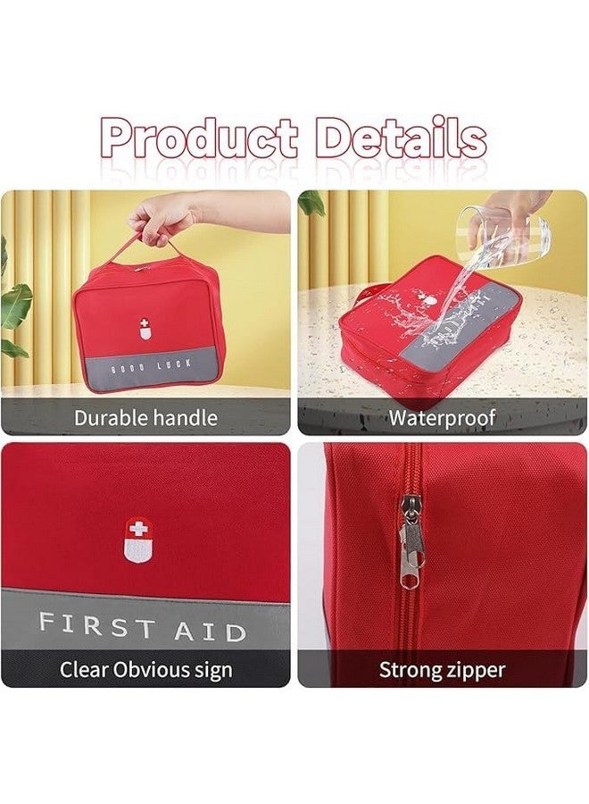 Vroxy Portable Medicine Pouch Empty First Aid Kit Bag for Travel, Home, Camping, Sports Emergency Survival Medicine Storage Bag (1Pcs) - Image 2