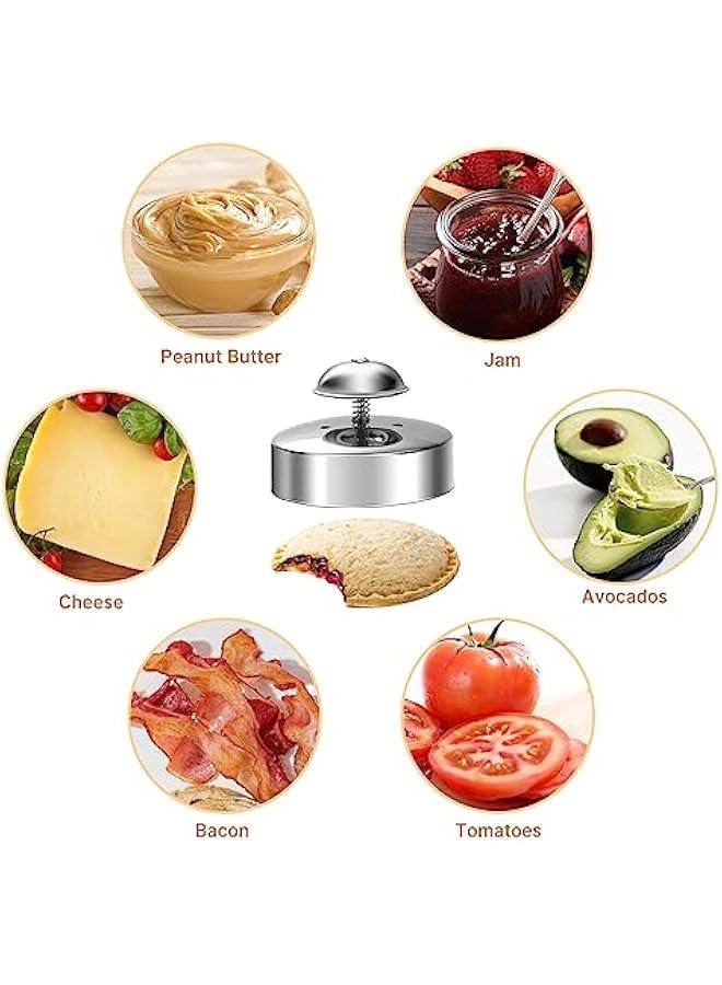 Create Delicious UnCrustables with this Stainless Steel Sandwich Maker - Perfect for Picky Eaters and Family Bonding - Easy to Use Sandwich Cutters for Kids Lunch - Save Time and Money on Lunches! - Image 4