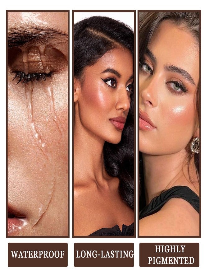 LZYLLS 6PCS Cream Blush Sticks,Multi-Use Sticks for Blush,Highlighter & Bronzer Contour,Natural Matte & Glitter Finishing Contour Stick,Waterproofing Face Makeup Stick Set with Makeup Sponge - Image 4