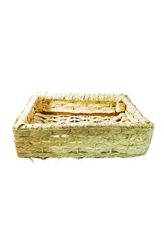 Egypt Antiques Wooden drawer, 43 x 30 x 12 cm high, 100% natural handmade - from palm leaves  - Image 1