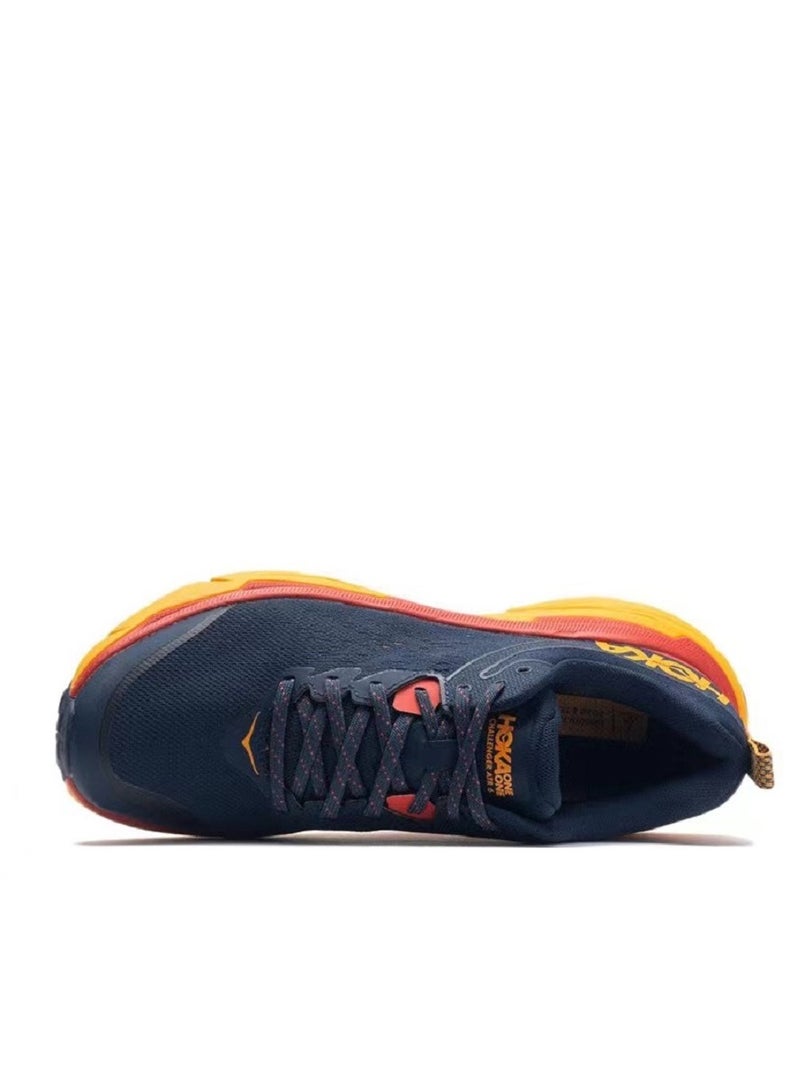 هوكا ون ون حذاء الجري في الهواء الطلق Challenger ATR 6 أزرق غامق/أصفر/أحمر للنساء والرجال للرياضة/التدريب على تسلق الجبال/المشي لمسافات طويلة - Image 3