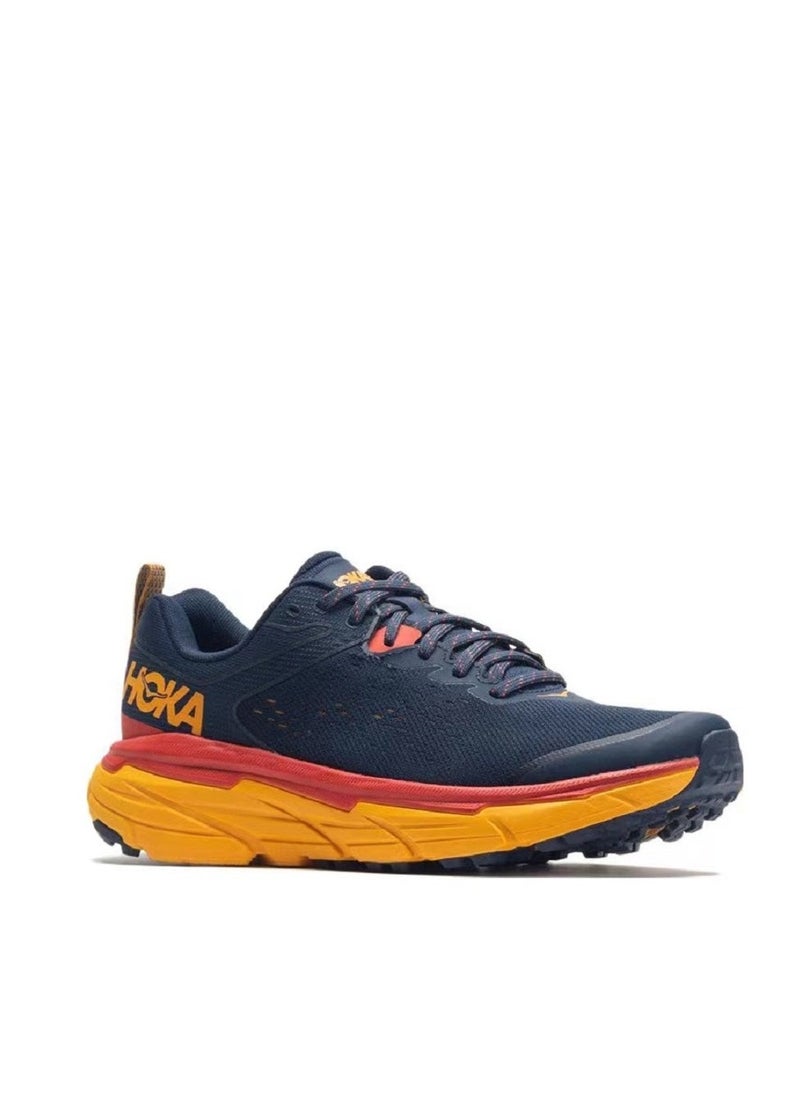 هوكا ون ون حذاء الجري في الهواء الطلق Challenger ATR 6 أزرق غامق/أصفر/أحمر للنساء والرجال للرياضة/التدريب على تسلق الجبال/المشي لمسافات طويلة - Image 2