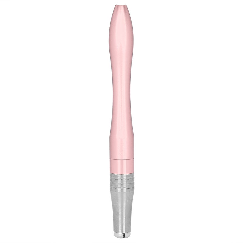 Microblading Pen: Rose Gold Aluminum Alloy Body - Durable Wear-Resistant Crossed Hole Design - Firm Needle Lock Ergonomic Compact Size for Eyebrow Eyeliner Lip Tattoo Artists & Novices - Image 1
