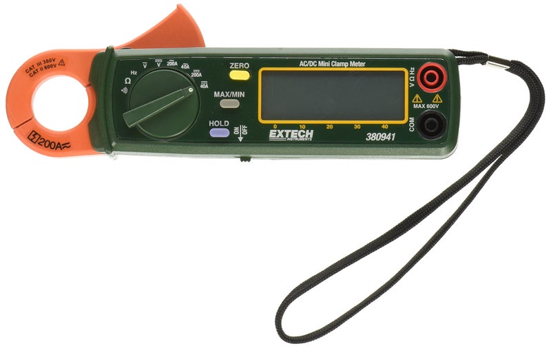 Extech 380941 200-Amp AC/DC High Resolution Mini Clamp Meter - Image 2