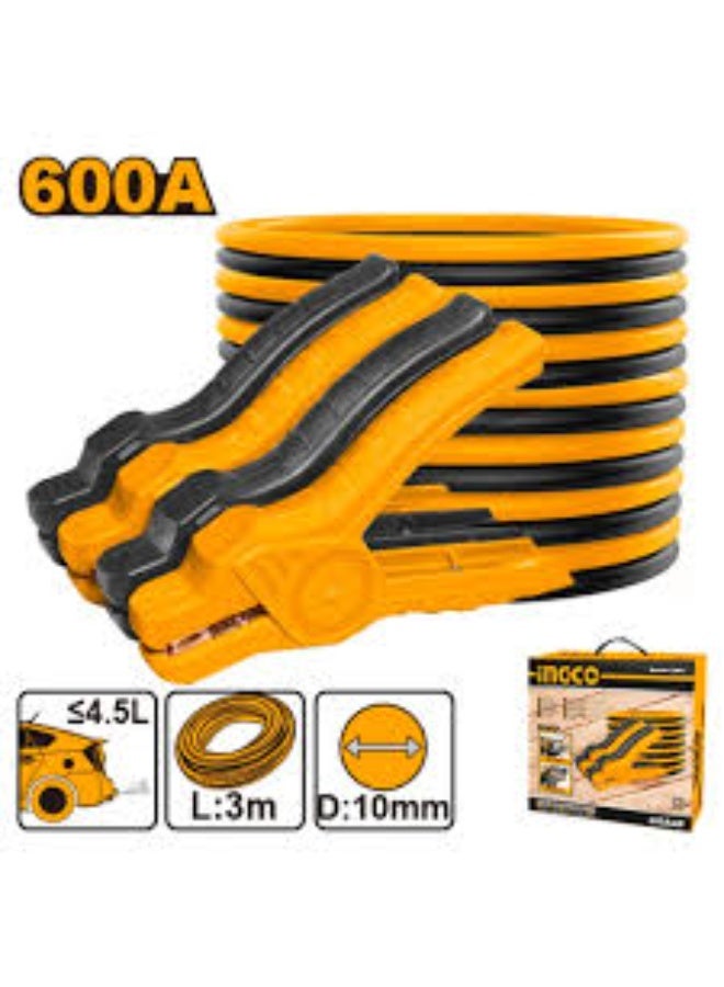 INGCO 600A Car Battery Booster Cable – 3 Meter - Image 3