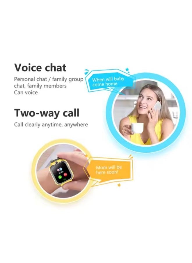 Nabi - Nabi Watch for Kids for 3-12 Year Kids,Touch Screen, Voice Chat Camera, Long Battery Life, Water Resistance Best Gift for Kids,Smart Watch for Boys & Girls(Yellow) - Image 1